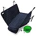 Dog Car Seat Covers with Nonslip Backing, Waterproof & Scratch proof Pet Car Seat Covers for Cars, Trucks & SUVs - Black, Machine Washable & Hammock Convertible