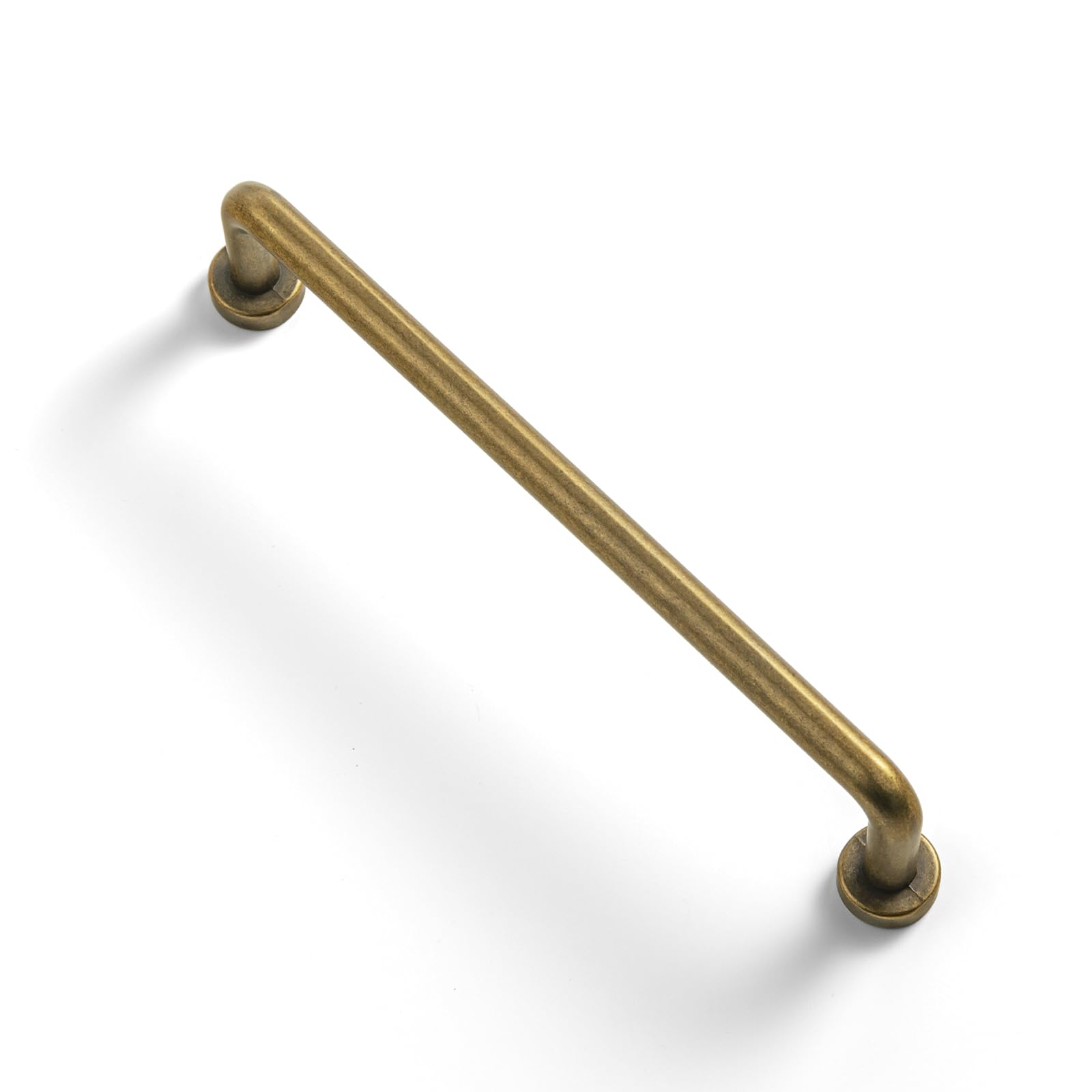 Goo-Ki 12 Pack 5'' Center to Center Antique Brass Cabinet Bar Pulls Vintage Drawer Handles Closet Classic Retro Home Kitchen Improvement Hardware Image