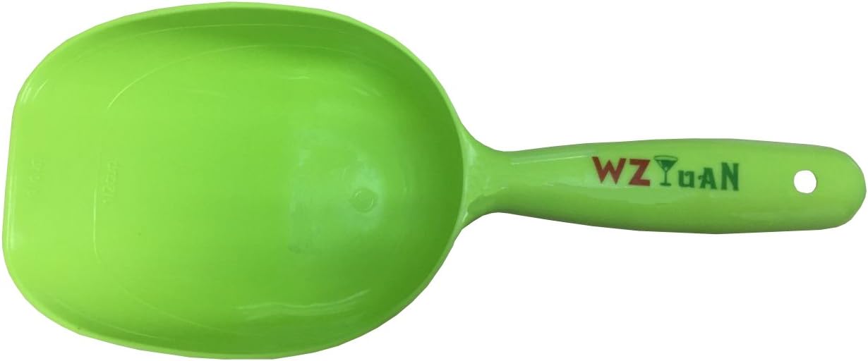 WZYuan1-Cup Pet Food Scoop, Lines for 1/2 Cup and 1 Cup Dog Puppy Cat Bird Rabbit Plastic Pet Food Scoop