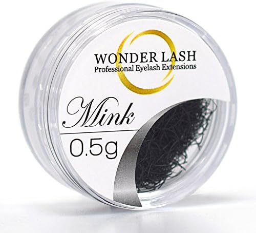 WonderLash® Premium Faux Mink Lash 0.25 Diameter Loose Individual Eyelash Extensions Semi Permanent Eye Lashes (0.25 B 8mm)
