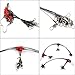AGOOL Fishing Wire Leaders with Swivels Snaps Rigs Stainless Steel High-Strength Fishing Wire Rigs Fishing Beads Fishing Trace Lures Steel Wire Leader Spinner Fishing Line Tackle