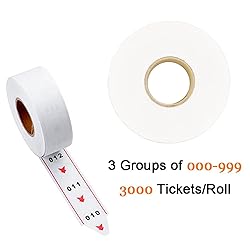KOQICALL Take a Number Tickets 3-Digit Number Pull