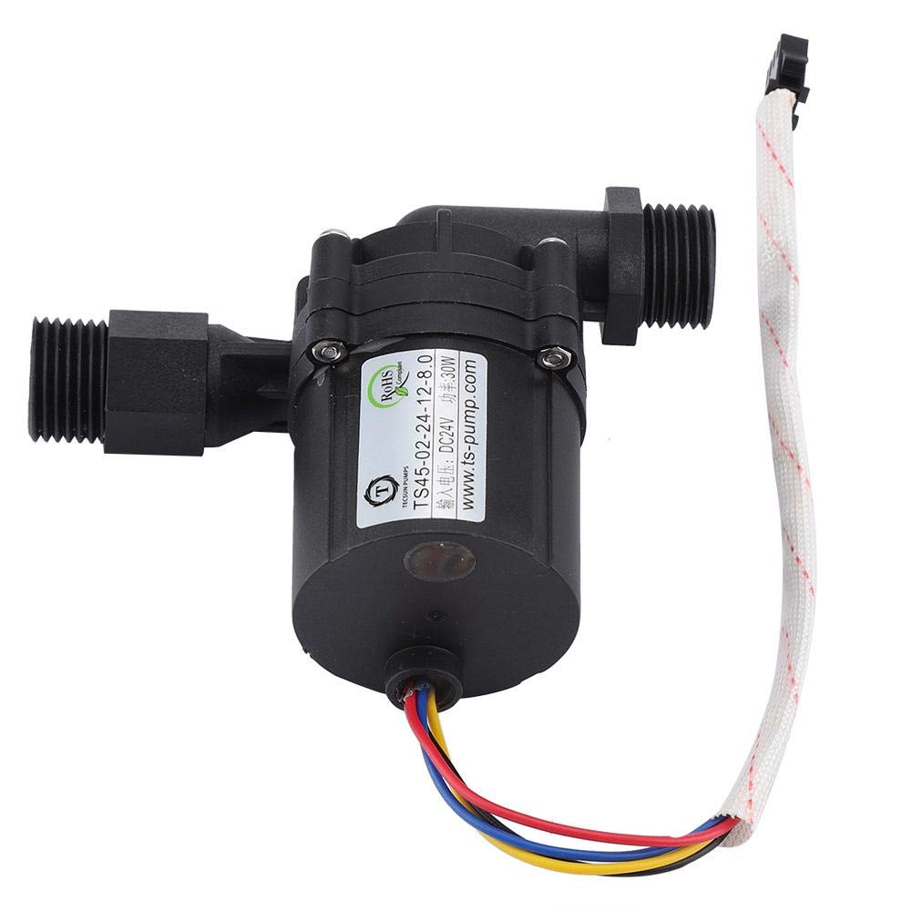 DC 24/12V Solar Hot Water Heater Circulation Pump Auto Shut-Off Low-Noise Water Adjustable Circulation DC Pump for Solar Heater System(24V)