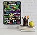 Honey Dew Gifts, Chalkboard Style Last Day of School Photo Prop Tin Sign, 9 x 12 inch Reusable Easy Clean - Customizable with Liquid Chalk Markers (Not Included), HDG-1010