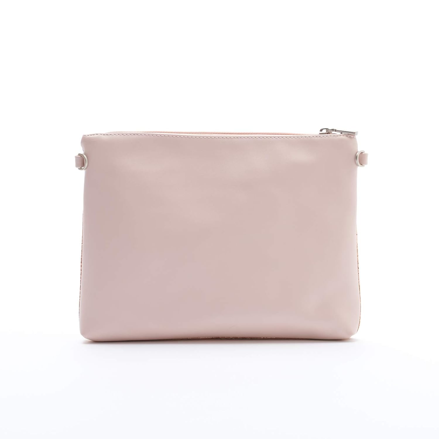 Nicole Large Cork Color Block 11 X 8 Vegan Leather Pouch Wristlet Crossbody Handbag