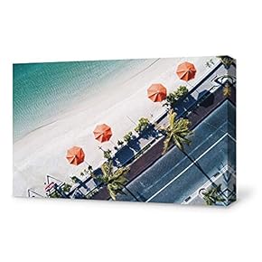 Canvas Wall Art Summer Holiday on Beach Modern Home Decor Canvas Painting Wall Decoration for Bedroom Living Room - 12x18 inches