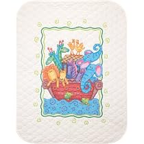 Cross Stitch Baby Blanket Noah's Ark Quilt