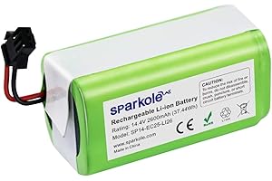 SPARKOLE 14.4V 2600mAh Replacement Battery for Ecovacs Deebot N79S, N79, DN622, DN622.11 and Eufy Robovac 11, 11S, 11S Max, 30, 30C, G30, G10 Hybrid