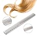 Anself Hair Comb Hair Salon Hairdressing Comb Metal Hair Cutting Comb (Sliver)