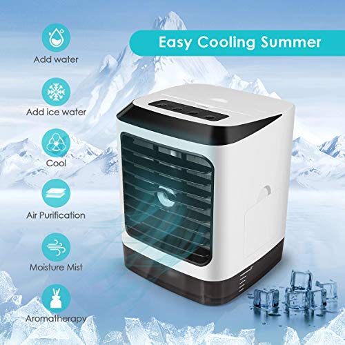 Portable Air Conditioner, 2020 Mini Space Air Cooler with Humidifier
