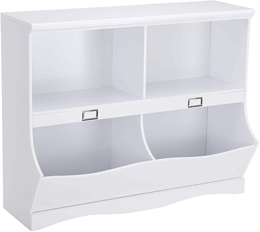 childrens white storage unit