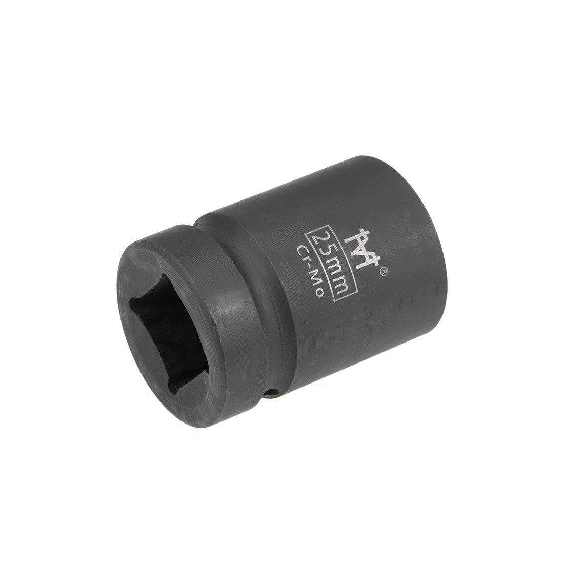sourcing map 3/4-Inch Drive by 25mm Shallow Impact Socket, Cr-Mo Alloy Steel, 6-Point, Metric
