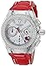 Technomarine Women's 'Cruise' Quartz Stainless Steel and Leather Casual Watch, Color:red (Model: TM-117001)