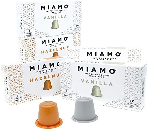 Nespresso Compatible Capsules - MIAMO COFFEE - Pack of 50 - Nespresso Original Line Machines - Made in Spain (Mix Flavored)