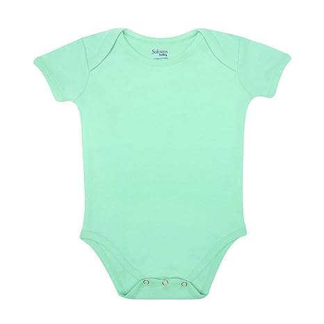 mint green baby onesie
