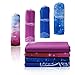 SYOURSELF Yoga Towel-72 x24 - Non Slip,Ultra Absorbent,Soft-Perfect Microfiber Hot/Skidless/Bikram Yoga Towel for Fitness, Exercise,Sports& Outdoors +Travel Bag(Yoga Towel: Blue Starry, L:72