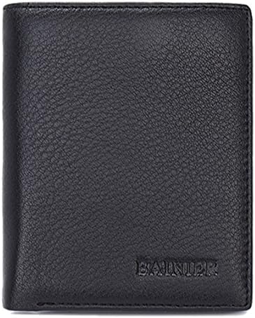 Men's Wallet Genuine Leather RFID Blocking，Bifold Travel Wallet