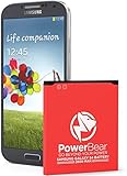 PowerBear Samsung Galaxy S4 Battery (2,600 mAh) Li-Ion Battery for the Galaxy S4 [I9500, I9505 LTE, I545 (Verizon), M919 (Tmobile), I337 (AT&T), L720 (Sprint)] | S4 Spare Battery [24 Month Warranty]