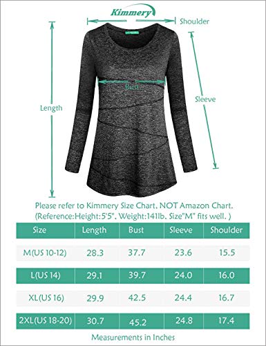 image for Kimmery Purple Workout Shirts for Women, Tranning Top Active Long Slee
