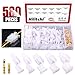 Hilitchi 580 Pcs Automotive Electrical Wire Connectors - 2.8mm 2 3 4 6 9 Pin Header Crimp Wire Terminals Assortment Kit With Pin Plug Housing
