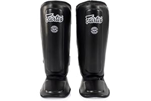 Fairtex SPK9 Youth Muay Thai Kickboxing Shin Guards for Kids - Black, Blue,Red