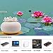 Decor Essential Oil Diffuser Cute Lotus, Mini Ceramic Home Humidifiers Aromatherapy Difuser 200mL 12Hours, Air Purifier Freshener for Office Bedroom Yoga Spa Baby (White)