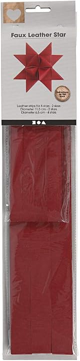 Creativ Star Paper Strips Red Crafting Folding 44+78cm 15+25mm 24 Pieces view 2