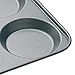 MasterClass 4 Hole Yorkshire Pudding Tray with PFOA Non Stick, Robust 1 mm Carbon Steel, 24 cm