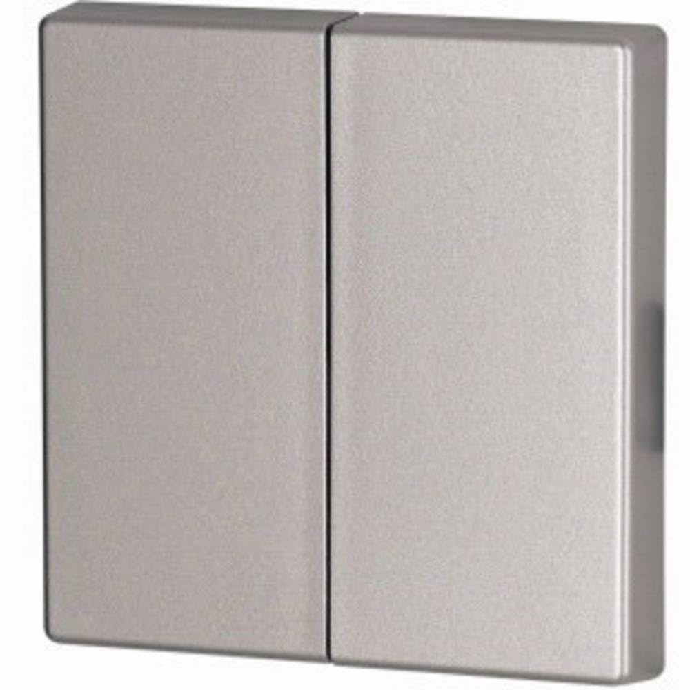 Eaton Xcomfort Radio Rocker Switch with 2 Neutral, 55 x 55 mm, Silver Matt, Cwiz (126048) 02/03