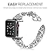 Fintie Apple Watch Band 38mm, Premium PU Leather Strap Wrist Band Replacement with Stainless Metal Clasp for Apple Watch Series 1 Series 2 38mm All Models, Versailles