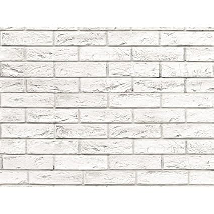 Vox Bathroom Wall Cladding Pvc Panels Motivomattone Bianco Brick Effect 250mm X 2 7m Pack Of Four