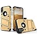 ZIZO Bolt Series for iPhone XR Case with Screen Protector Kickstand Holster Lanyard - Gold & Black