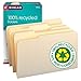 Smead File Folder 100% Recycled, 1/3-Cut Tab, Legal Size Manila, 100 per Box (15339)