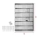 Ollieroo Dog Playpen Exercise Pen Cat Fence Pet Outdoor Indoor Cage 8 Panel Black E-Coat Small (24