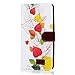Galaxy Note 3 Case - Mavis's Diary Wallet Type PU Leather Fashion Style Magnet Design Flip Folio Case with Card Holders Cover with Soft Clean Cloth for Samsung Galaxy Note 3 SM-N9000 - Colorful Leaves