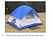 Busen Mountain Waterproof Tent Dome Outdoor Camping Instant Tents for Camping 4 Person Blue