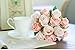 Meiliy Silk Artificial Flower Fake Floral Rose Flower Simulation Rose for Home Hotel Office Wedding Party Garden Craft Art Decor, Pink
