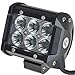 SHANREN DSquare 18w 1260lm 6 BD Flood Led Work Light Bar Off-road SUV Boat 4x4 Jeep Lamp 4wd(Park of 2)