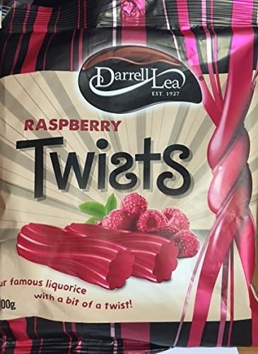 Darrell Lea Raspberry Liquorice Twist 300g x 12