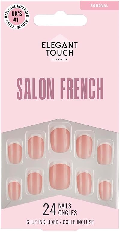 Elegant Touch French Nails 117 Skinny French Manicure Nails