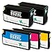 EBBO 952XL Remanufacture Ink Cartridges Replacement for HP 952 XL, Work with HP OfficeJet Pro 8710 8720 7720 8730 7740 8216 8210 8716 8715 8725 Printer, 5-Pack (2 Black, 1 Magenta, 1 Yellow, 1 Cyan)