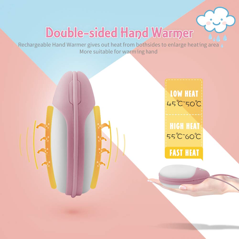 RioRand Hand Warmers for Women，Portable Hand Warmer Quick Heating Great for Men Women Kids