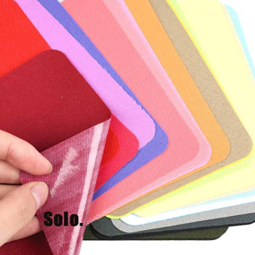 WOWOSS 30 Pieces Iron On Fabric Patches and Mini Sewing Kit for Repaire Jeans, Pants, Shirts and Clothing, 29 Colors, 4.9 x 3.7 Inch