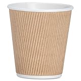 Genuine Joe GJO11256CT Insulated Ripple Hot Cup, 10-Ounce Capacity (Pack of 25)