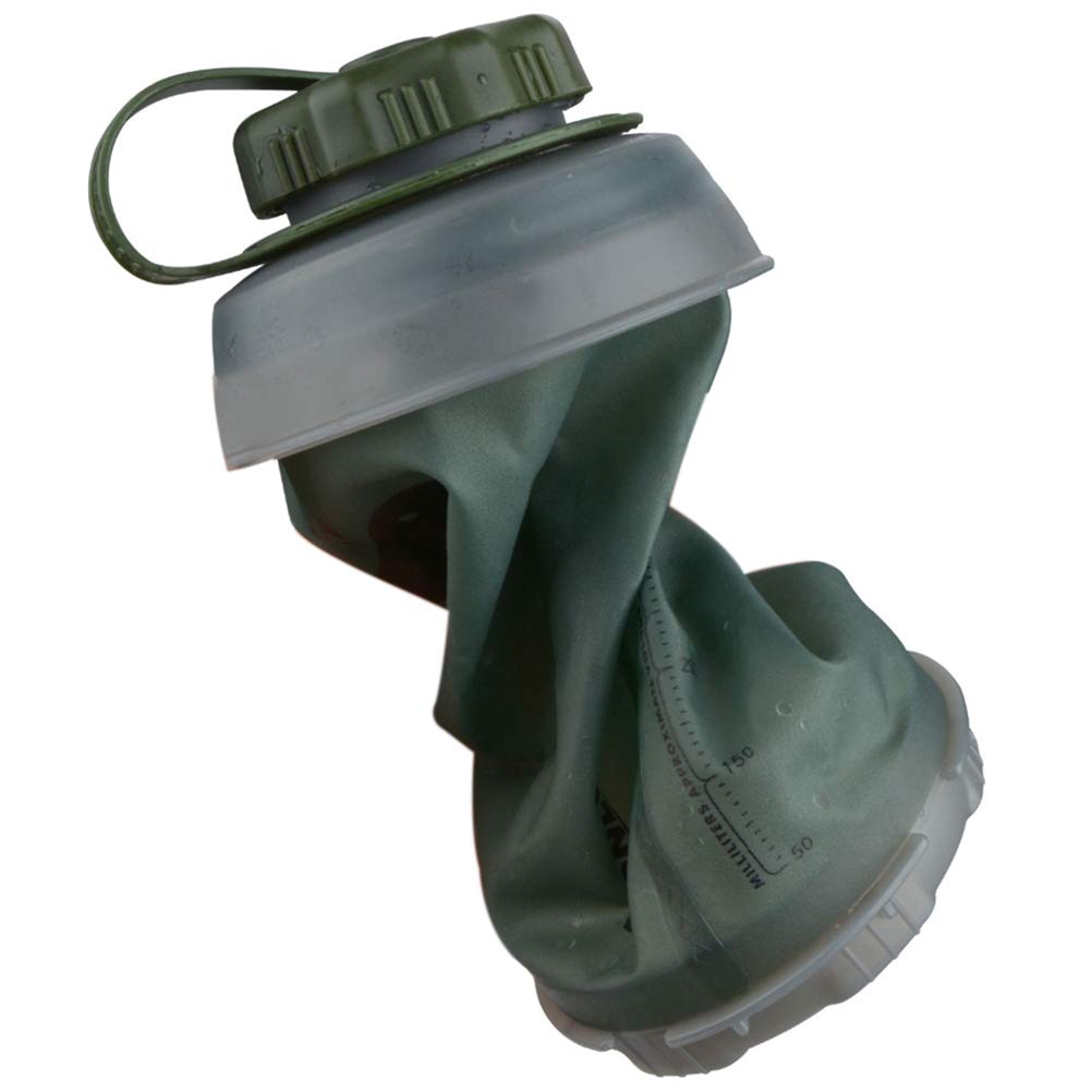 AimdonR Foldable Drinking Water Bottles (750ml) Foldable Silicone Drinks Bottle for Travel and Outdoor Sports Leakproof Drinking Bottle for Hiking, Foldable TPU Rolled Cup BPA Free