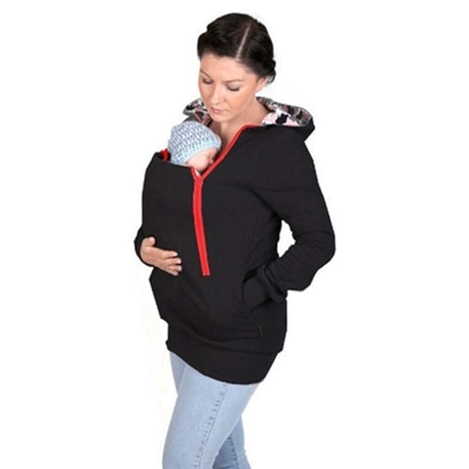 sweatshirt with baby pouch