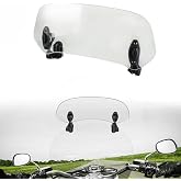 Kucehiup Motorcycle Windshield Extension Windscreen Extender 15 inches