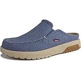 YONGJIA Men's Slip On Loafers with Arch Support Plantar Fasciitis Foot and Heel Pain Relief Orthopedic Casual Slippers Diabetic Bunions Boat Shoes