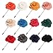 Landisun Men's Lapel Pin Flower Boutonniere Set Handmade For Suits