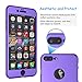 Tekcoo for iPhone 7 Plus Case, [T360 HY] Ultra Thin Full Body Coverage Protection Scratch Proof Hard Slim Hybrid Cover Shell with Tempered Glass Screen Protector for iPhone 7 Plus(5.5 inch) [Purple]